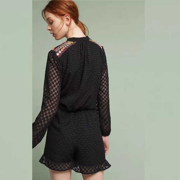 ANTHROPOLOGIE Evensong Embroidered Romper
by Harlyn - Picture 2 of 14
